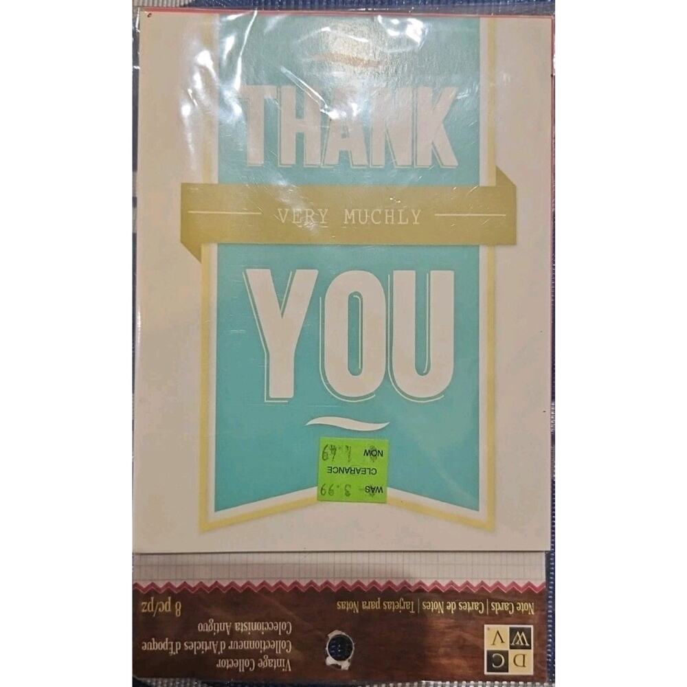 Thank You Very Muchly Card & Envelope
